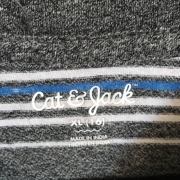 ⭐️💲⬇️ Cat & Jack Boys Striped T-Shirt XL(16) - Picture 4 of 4